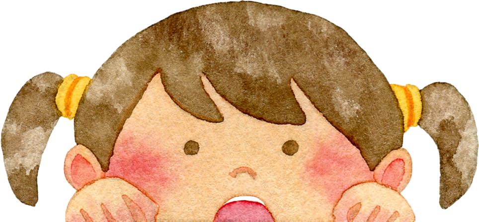 覗いている女の子